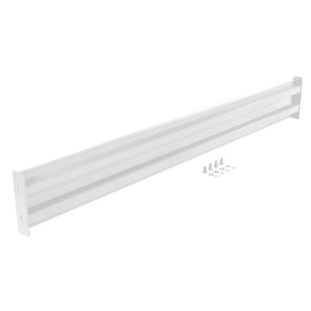 Vestil Bolt-On Style Guard Rail 8 Ft White GR-F2R-BO-8-WT